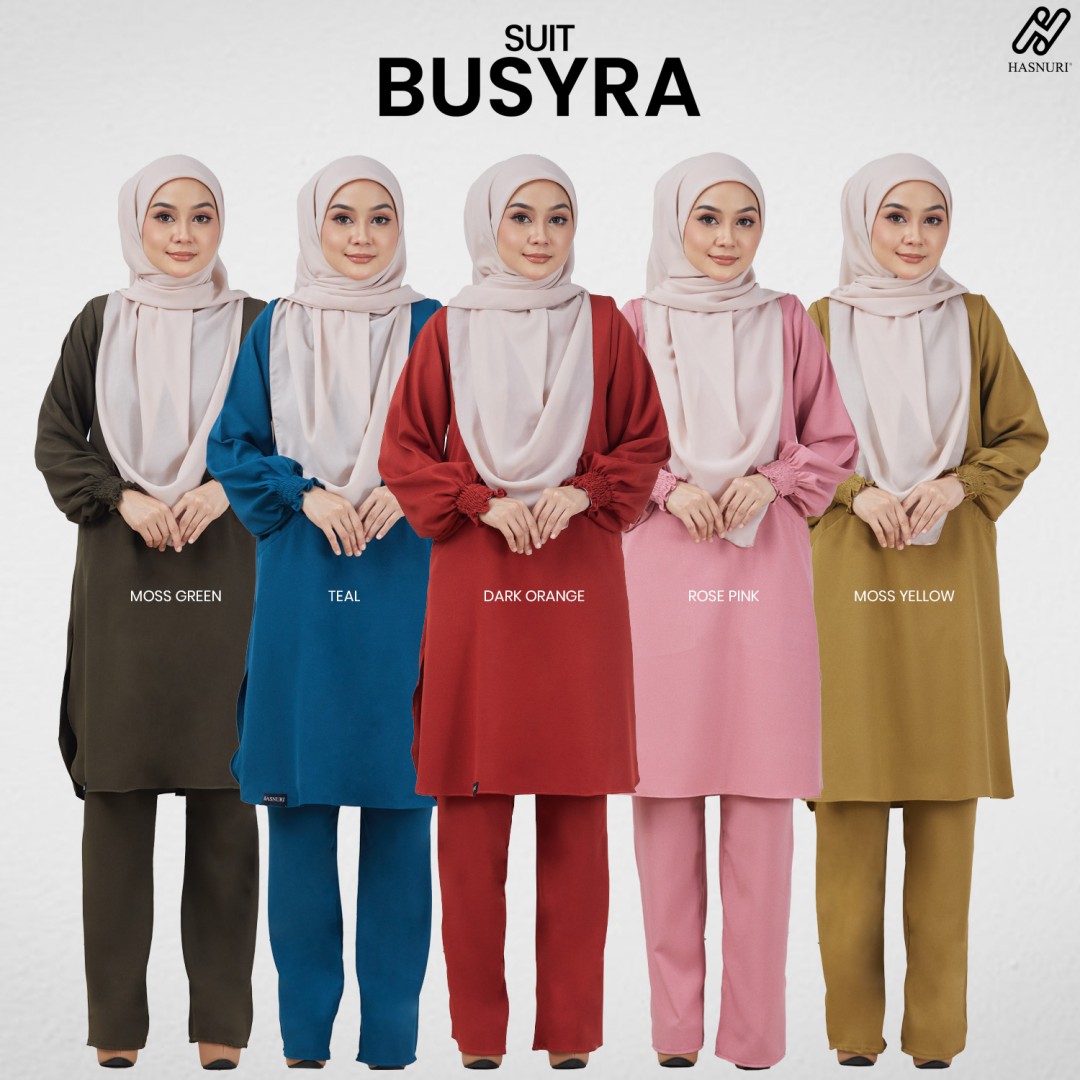 Suit Busyra - Moss Yellow