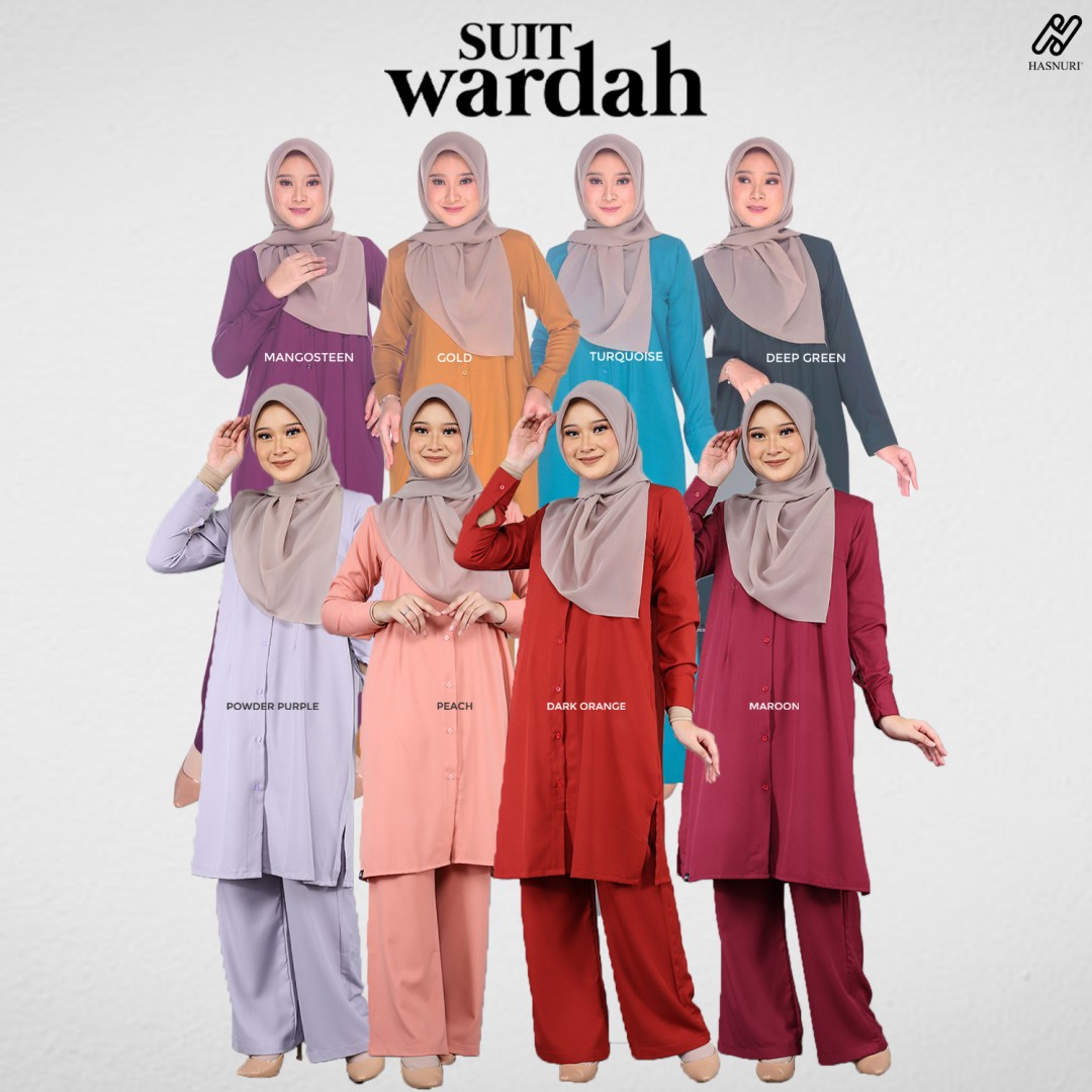 Suit Wardah - Powder Purple