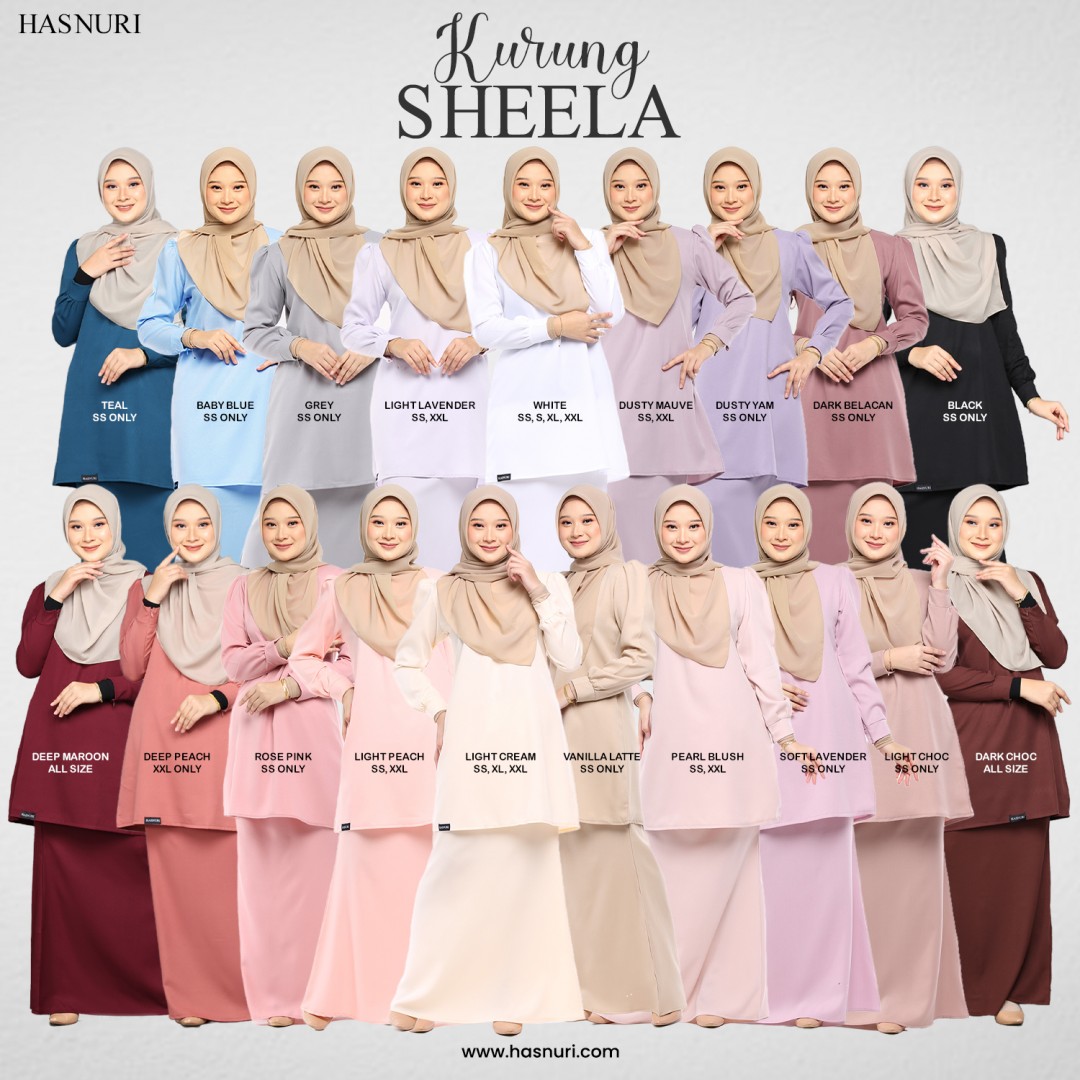 Kurung Sheela - Grey