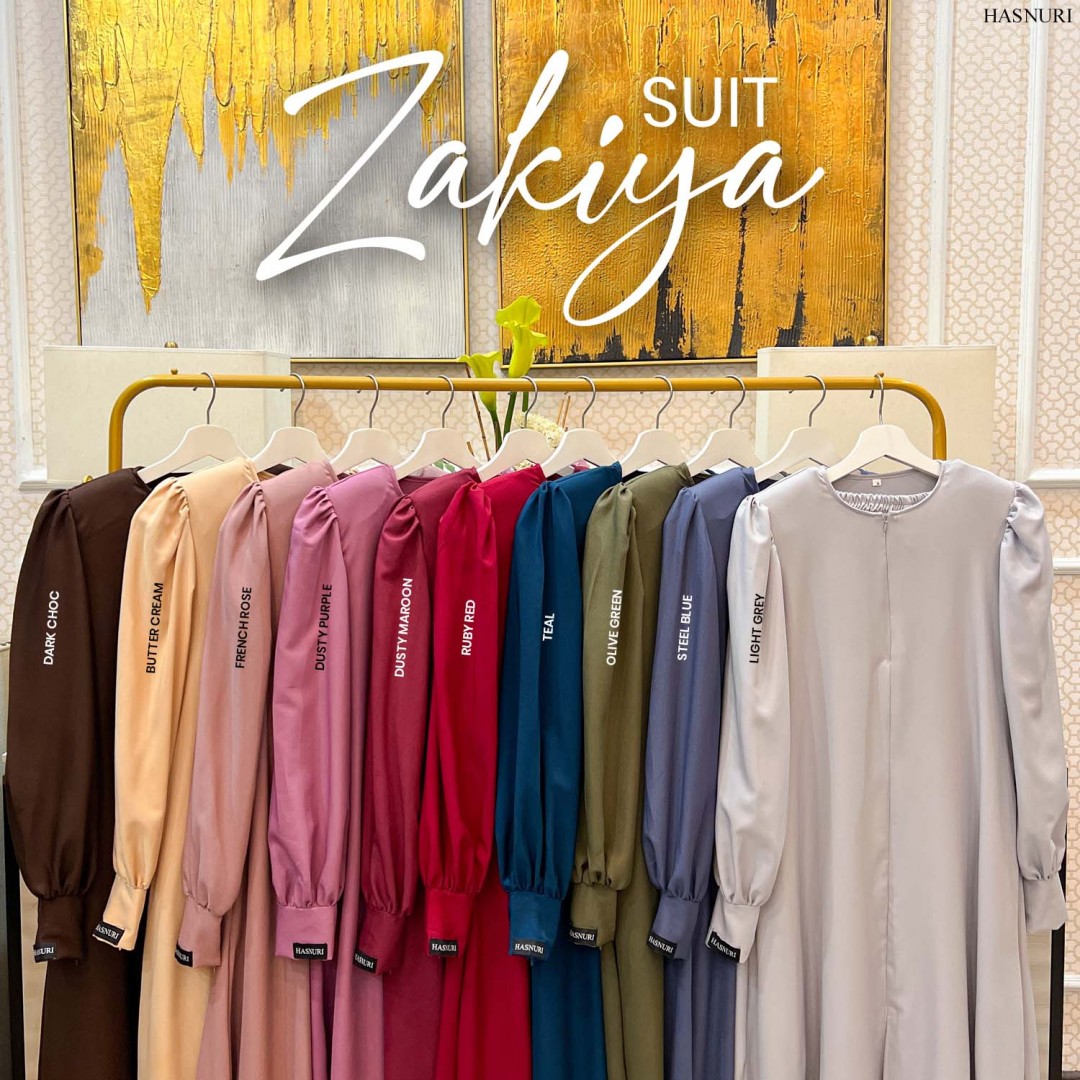 Suit Zakiya - Dusty Maroon