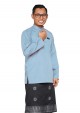 Baju Melayu Yusoff - Blue Grey