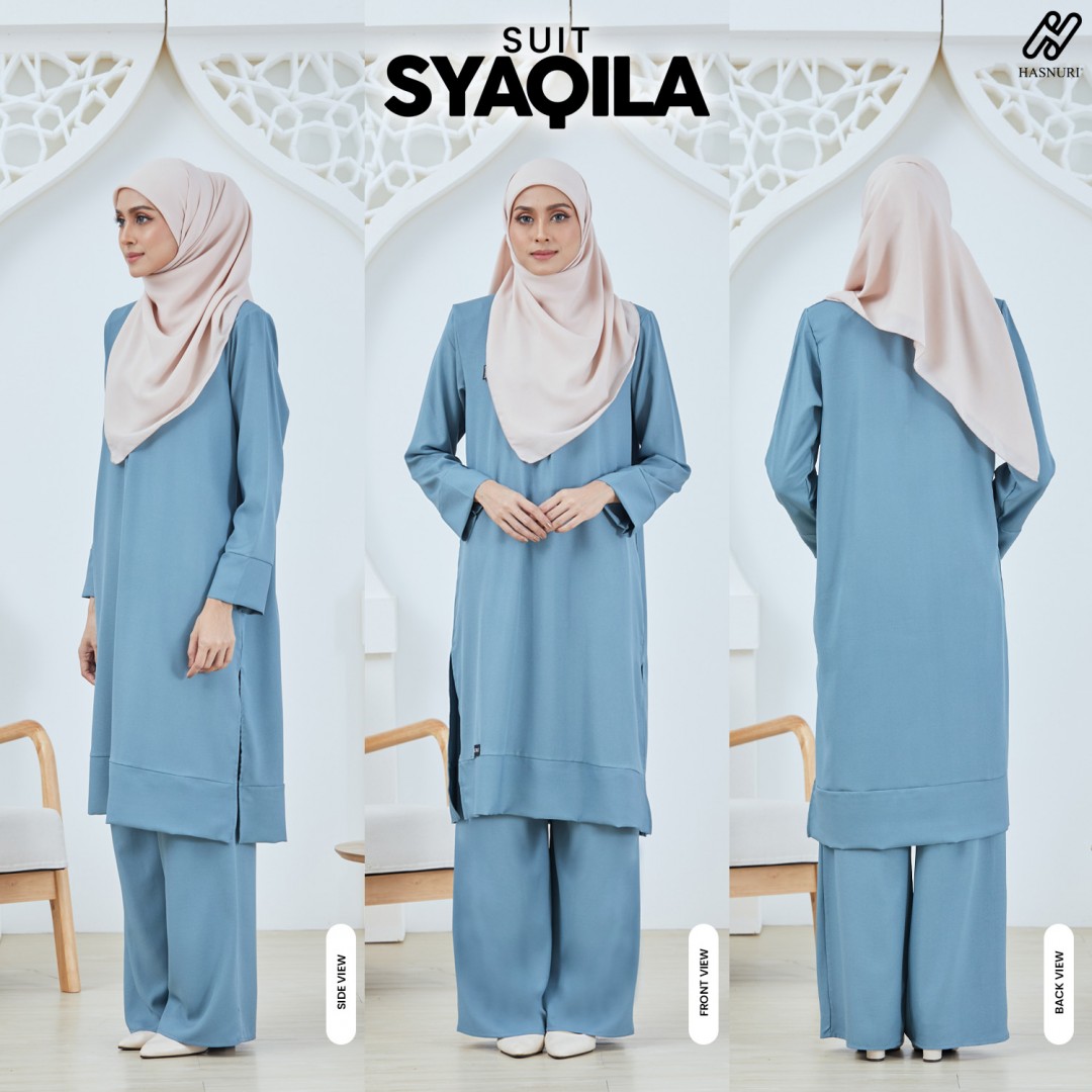 Suit Syaqila - Turkish Blue