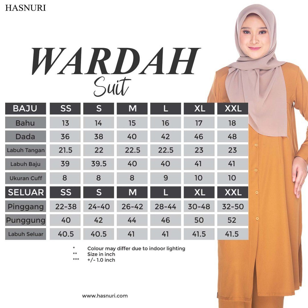 Suit Wardah - Gold