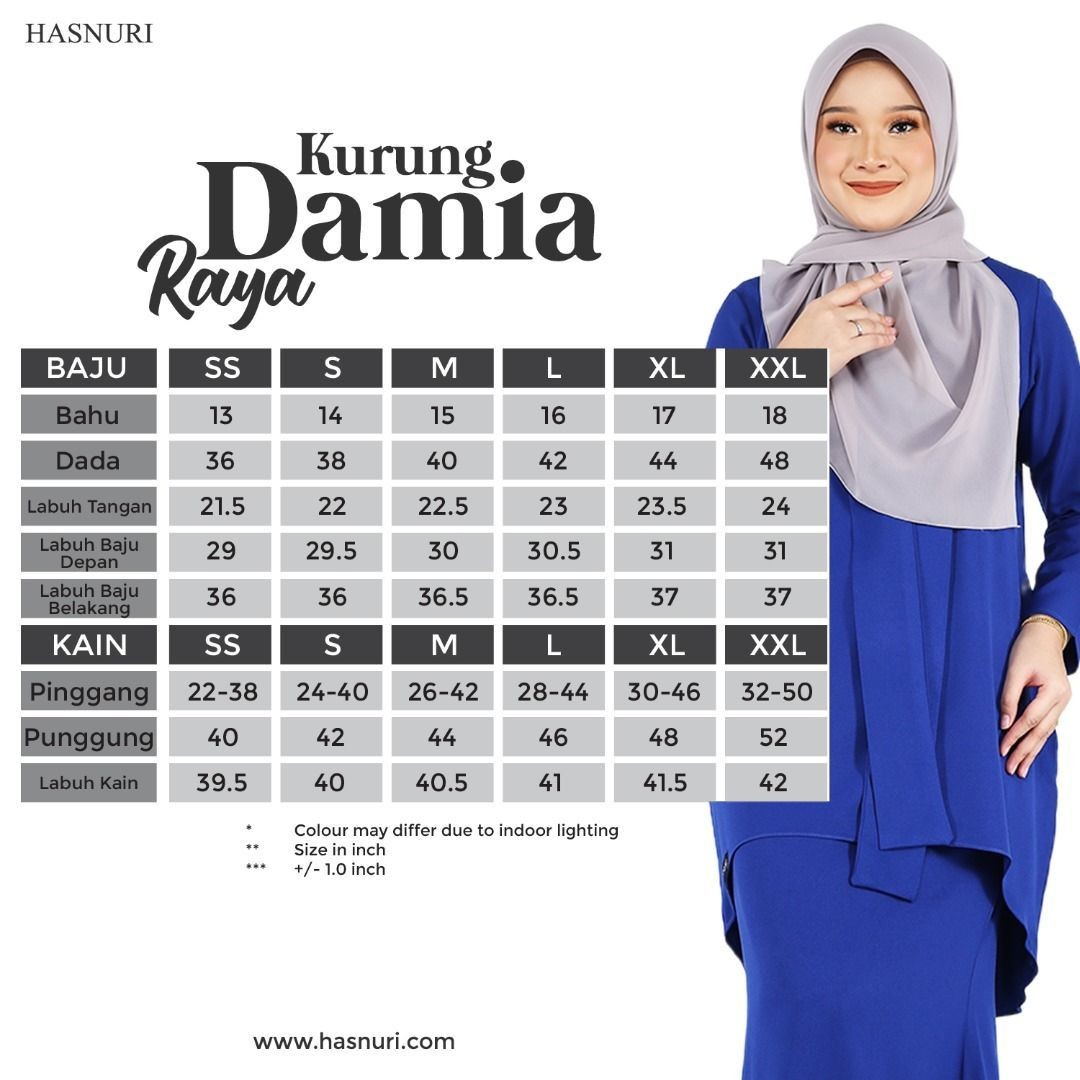 Kurung Damia - Dark Orange