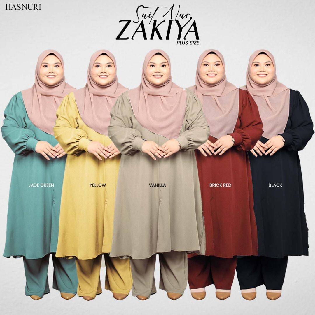 Suit Nur Zakiya Plus Size - Yellow