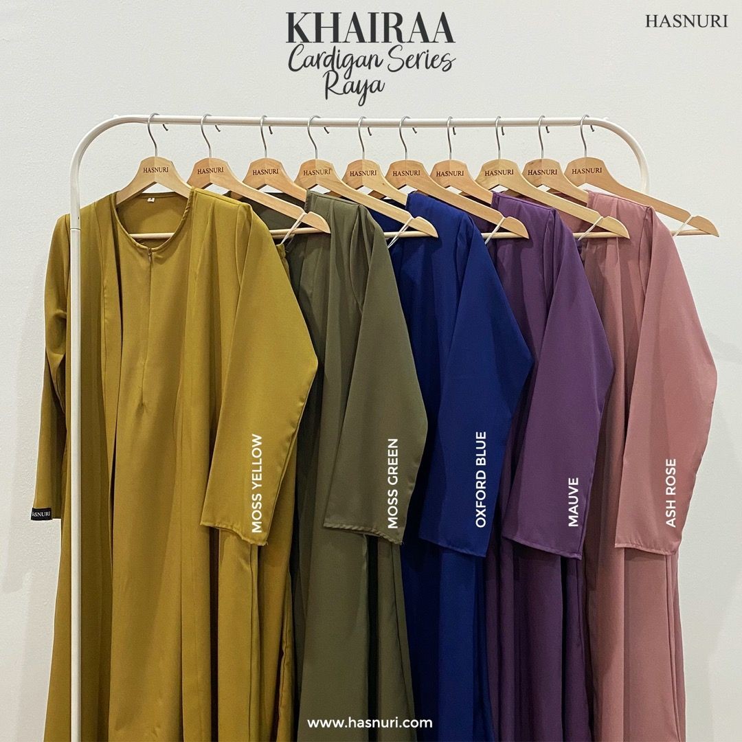 Khairaa Cardigan Series - Moss Yellow