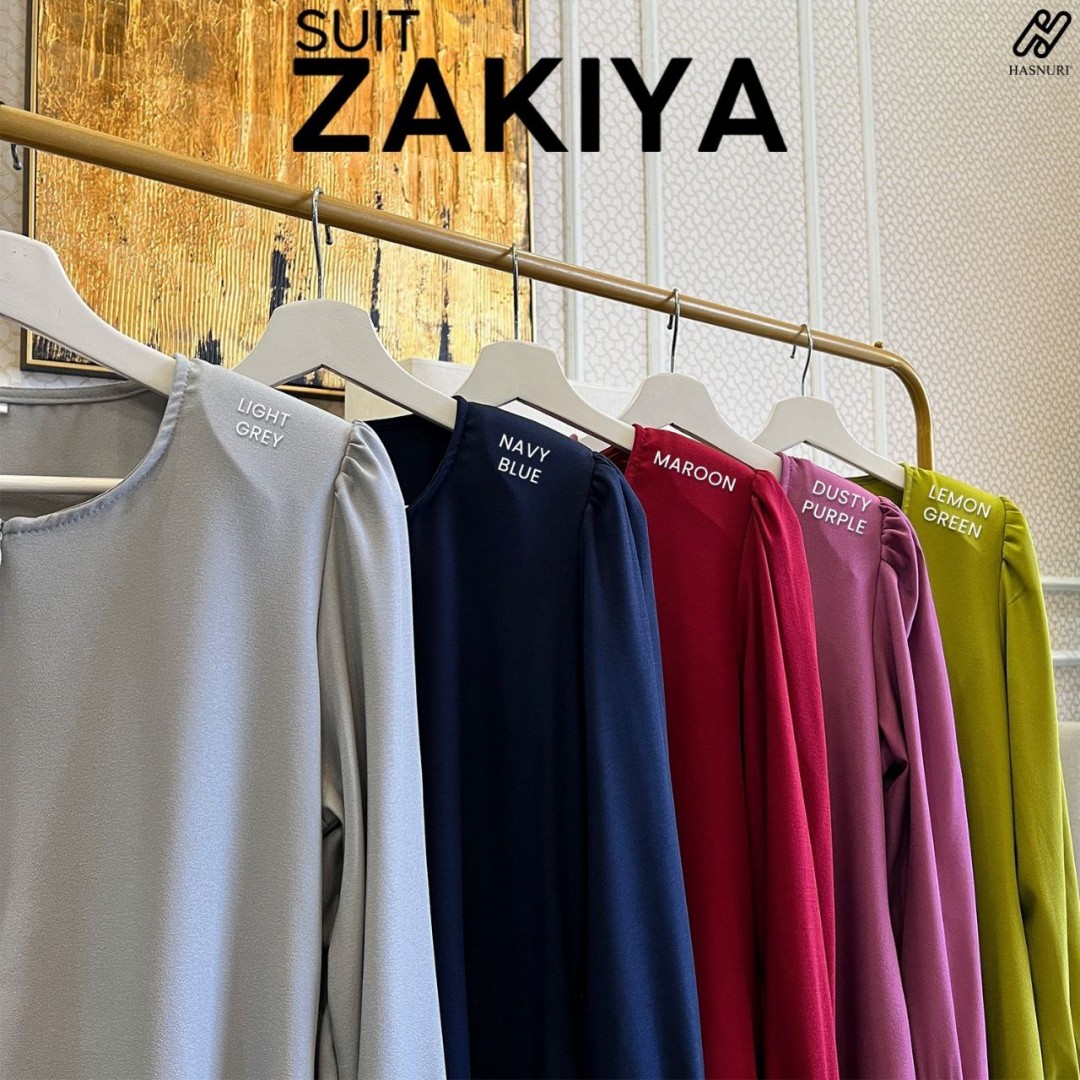 Suit Zakiya - Lemon Green