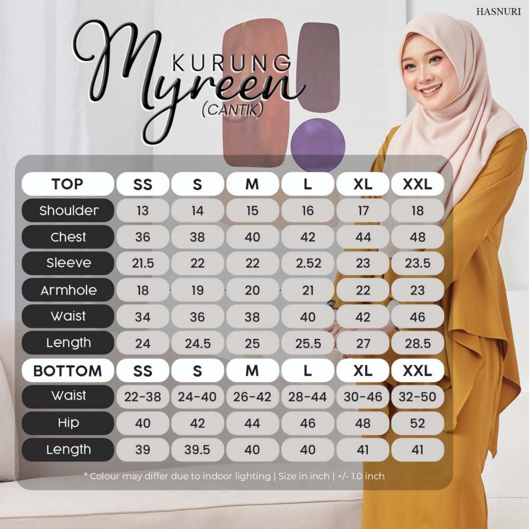 Kurung Myreen - Mint Green