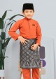 Baju Melayu Hasif Kids - Dusty Orange