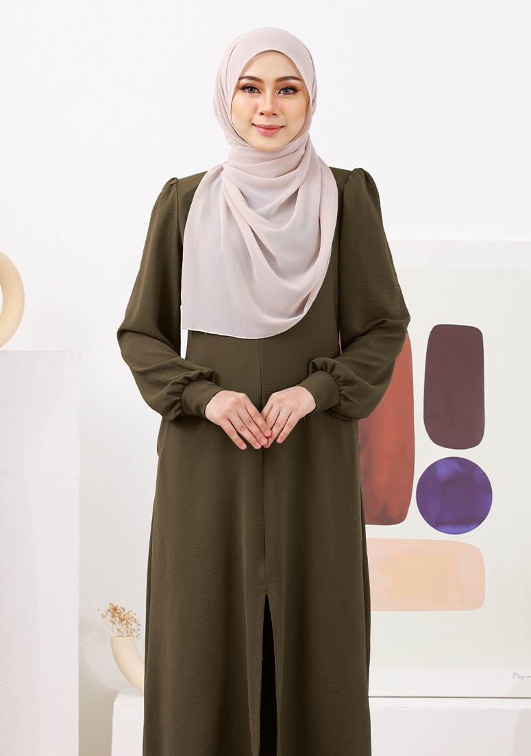 Suit Nur Zakiya - Olive Green