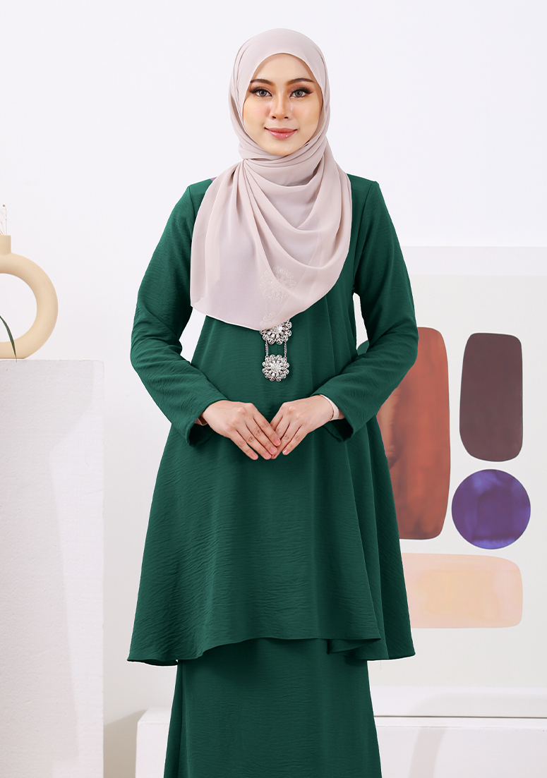 Kurung Maymunah - Emerald Green