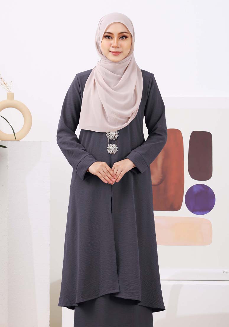 Kurung Ilyana - Charcoal