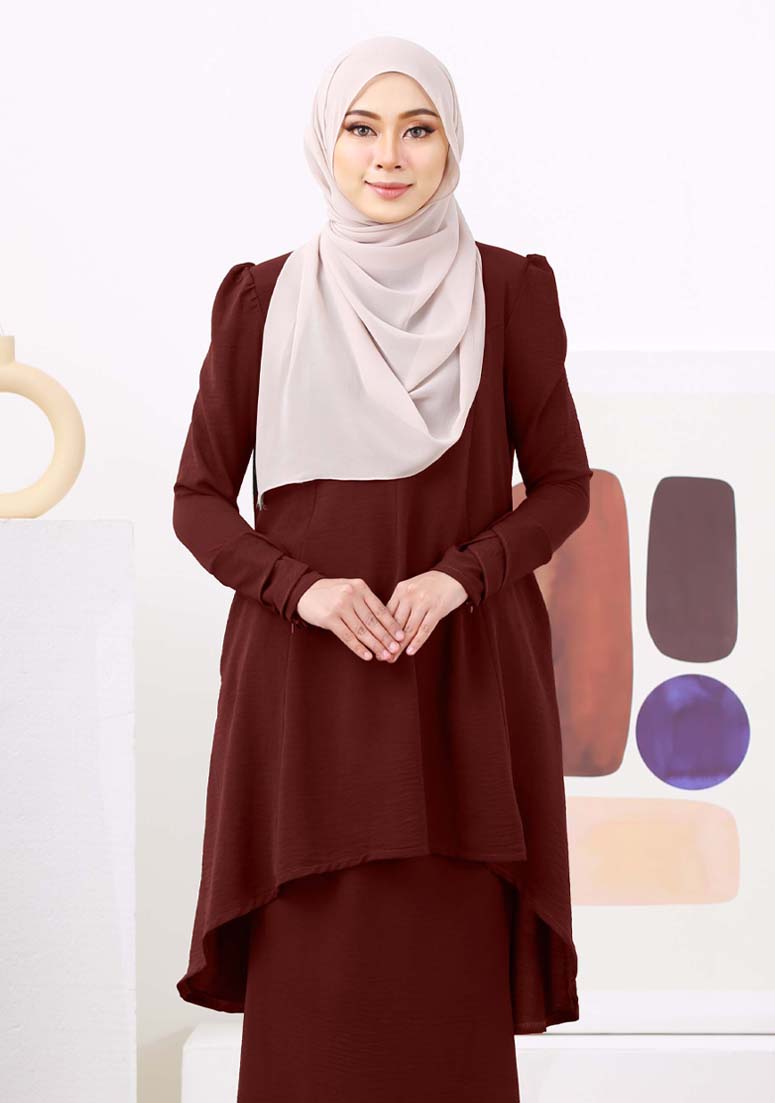 Kurung Lily Clara - Dark Brown