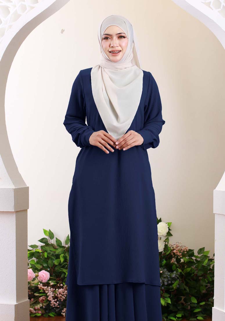 PO Kurung Princess Helena - Navy Blue