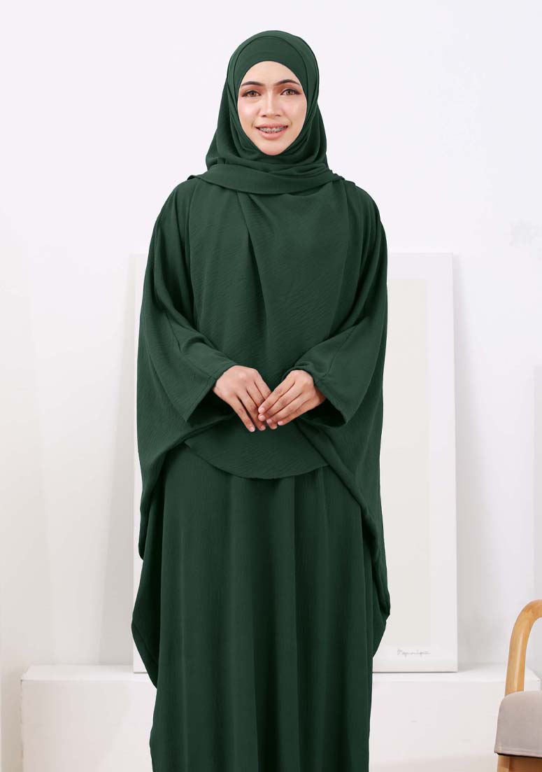Abaya Hafiza - Emerald Green