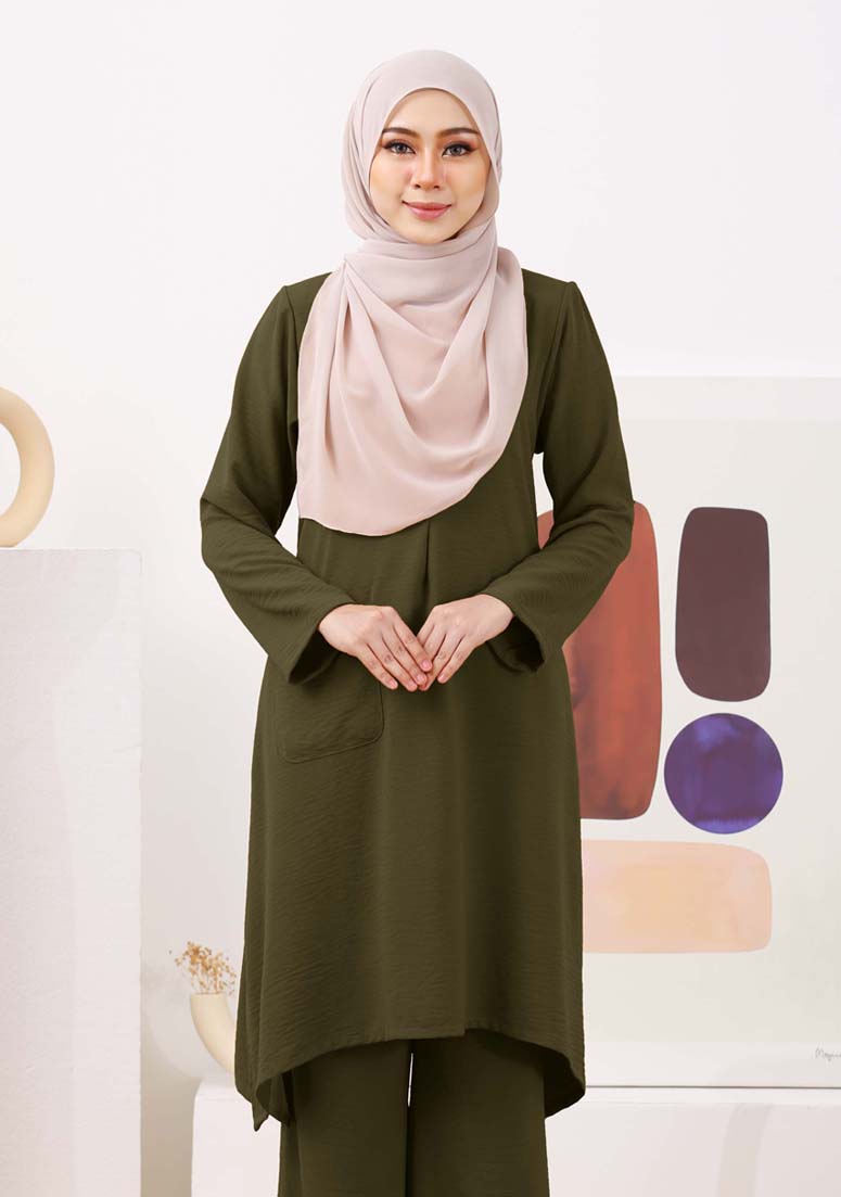 Suit Nur Olivia - Olive Green