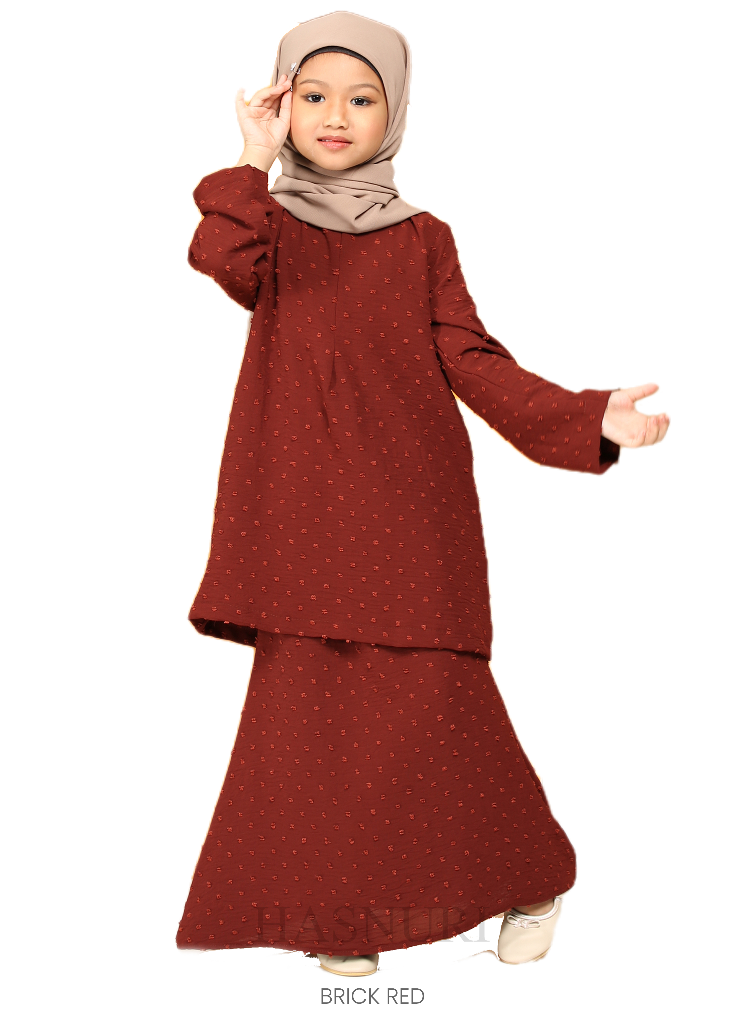 Kurung Misha Kids - Maroon