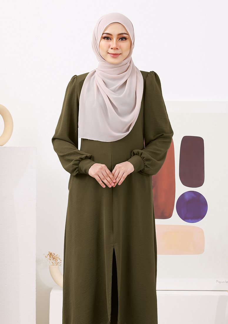 Suit Nur Zakiya - Olive Green