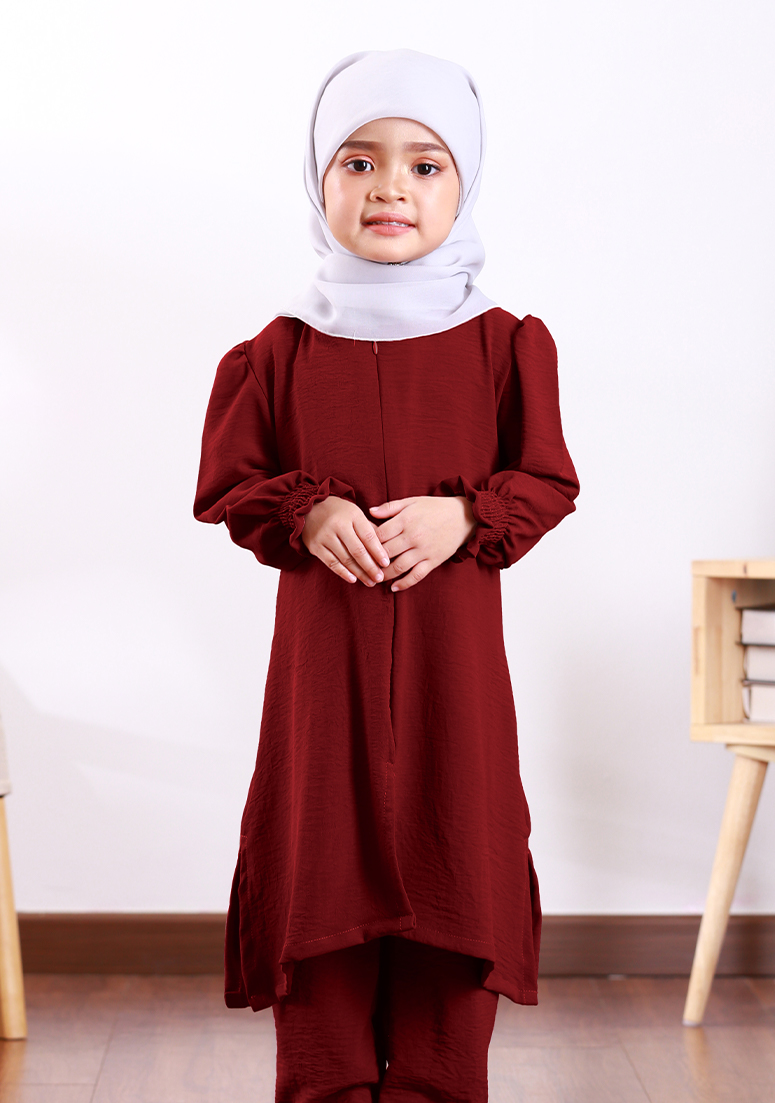 Suit Nur Zakiya Kids - Plum