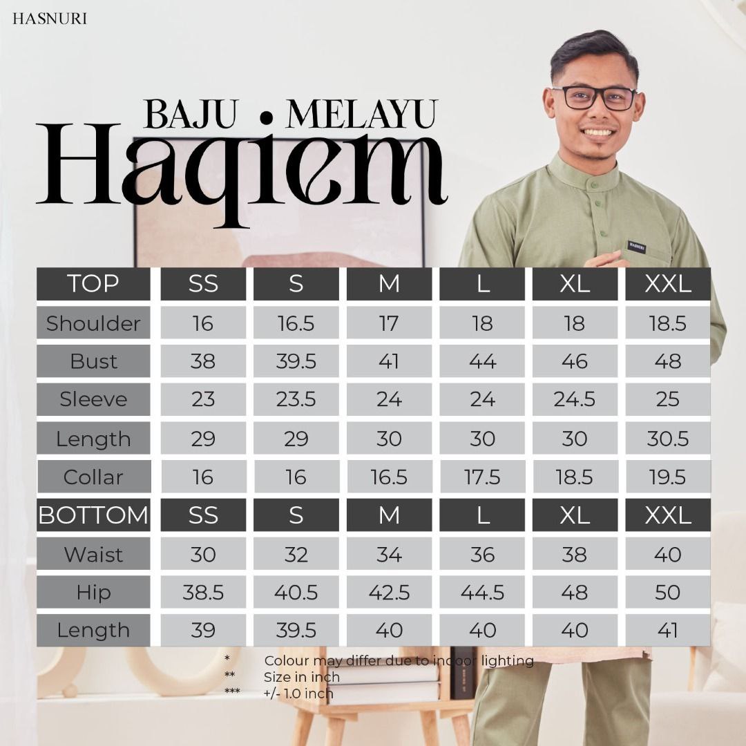 Baju Melayu Haqiem - Black